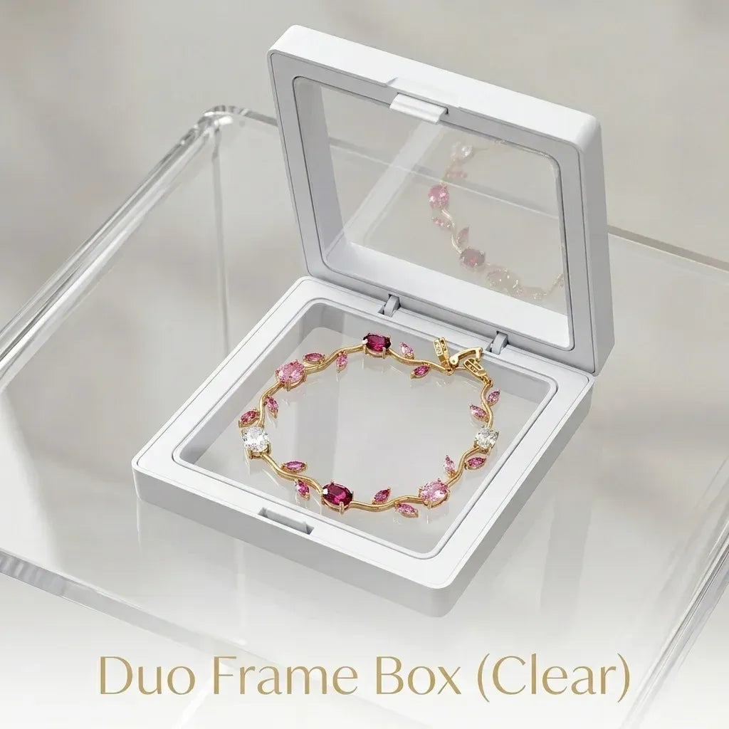 Luminous Gold Plated Crystal Tulip Bracelet Exclusive Designer Gift Box Included