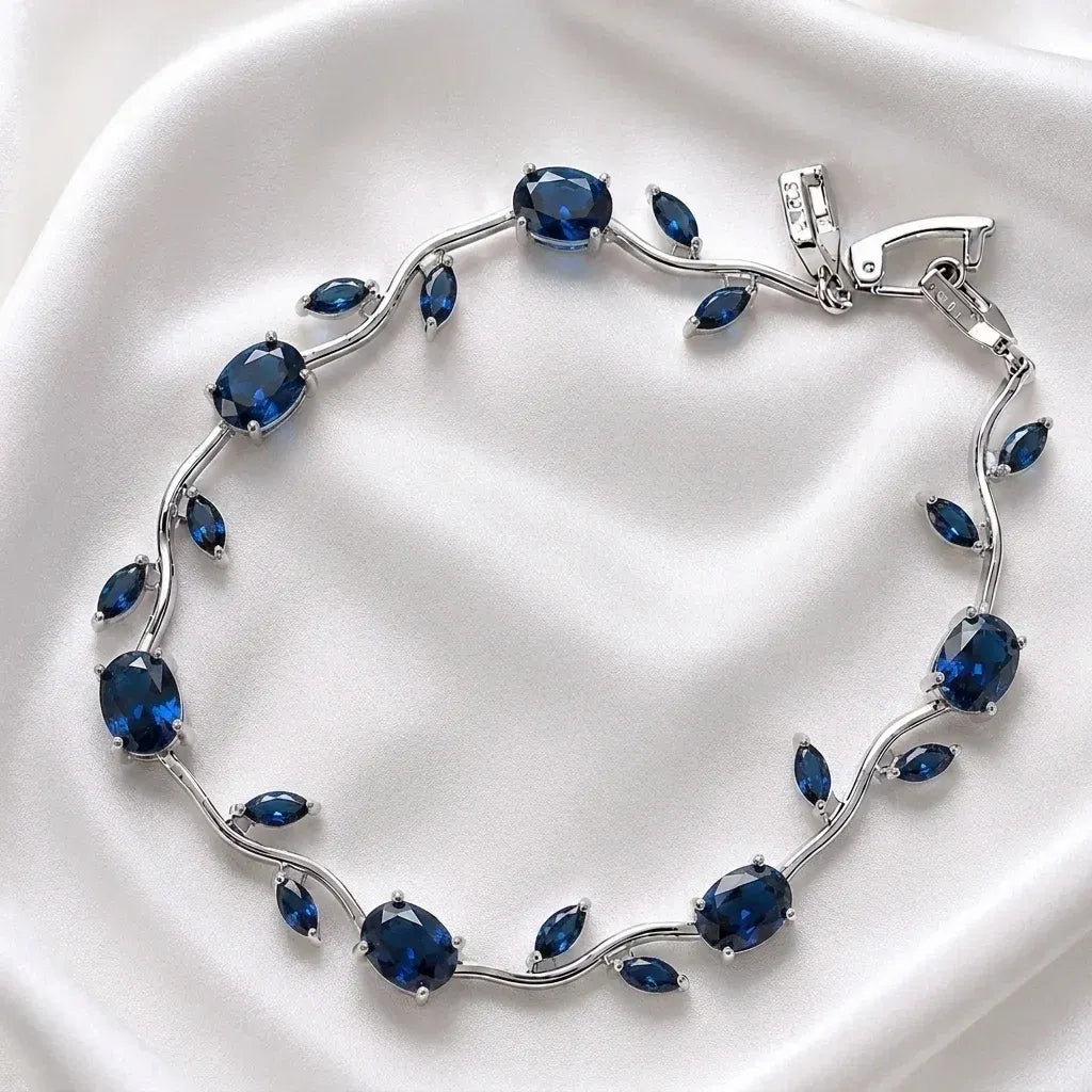 Luminous Gold Plated Crystal Tulip Bracelet Exclusive Designer Gift Box Included